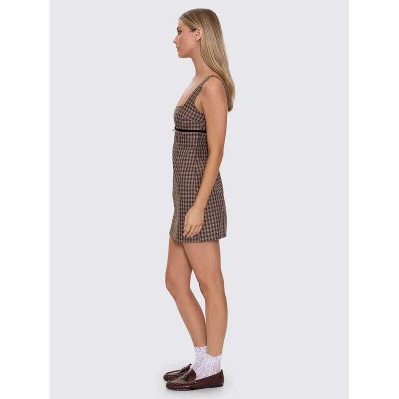 Thrills State Of Mind Check Dress image number 3
